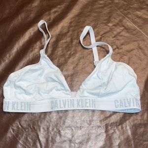Light blue Calvin Klein bra